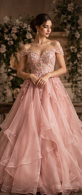 Blush Organza Gown
