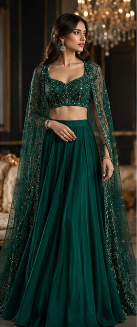 Emerald Indo-Western